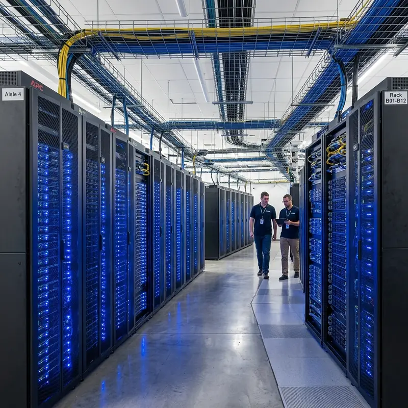 ClinisolTech Enterprise Cloud Infrastructure server racks